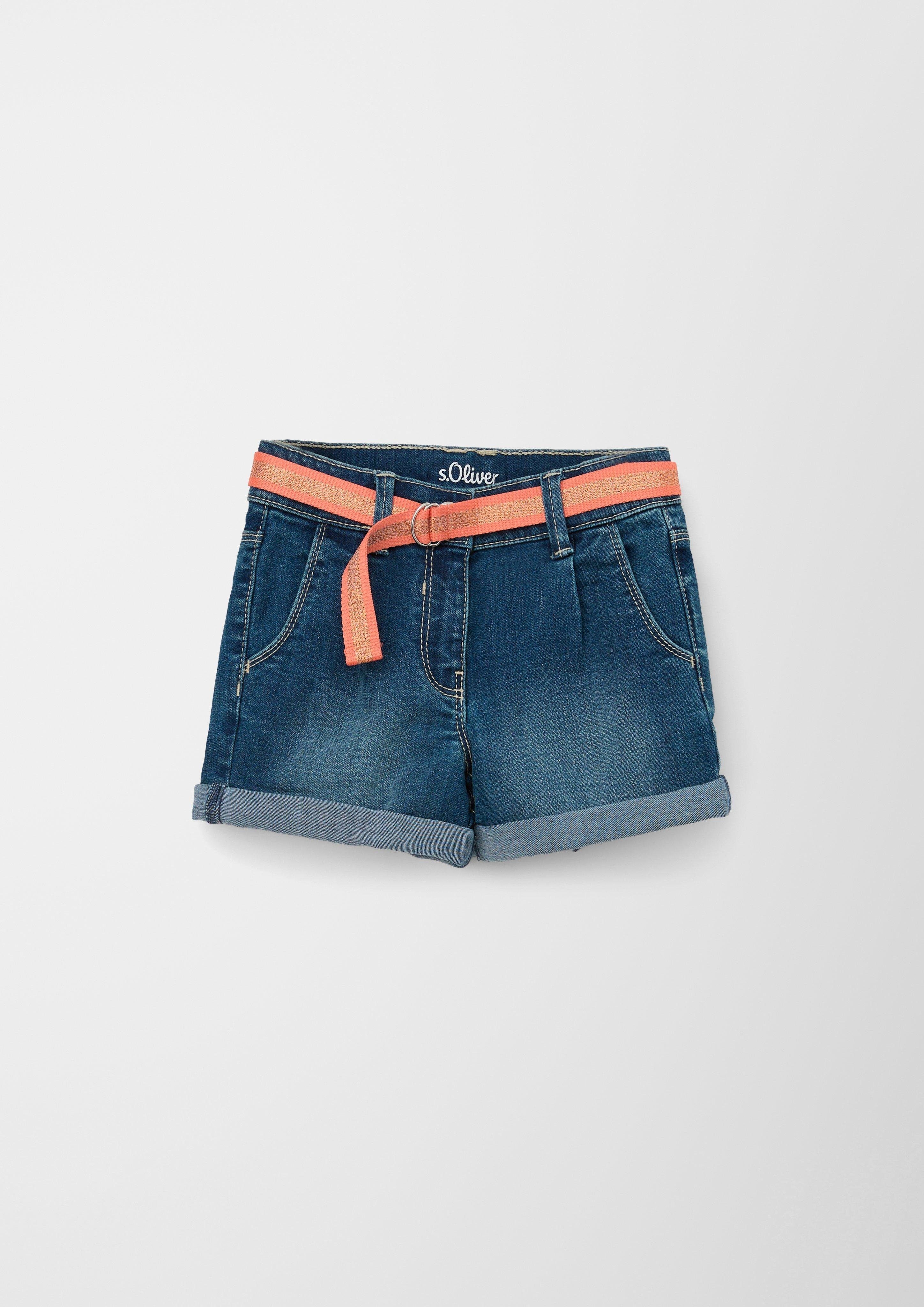 Wide / High Rise Jeansshorts Fit Waschung s.Oliver Leg / / Loose Jeans-Shorts