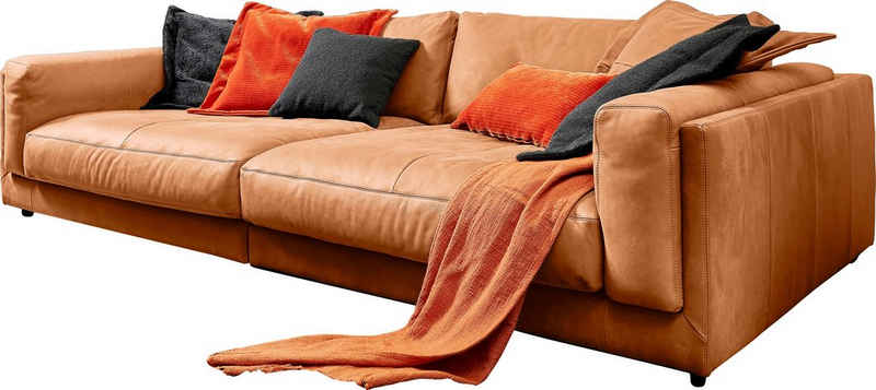 3C Candy Big-Sofa Karalis, auch in Cord-Bezug, lose Kissen, loungige Bequemlichkeit