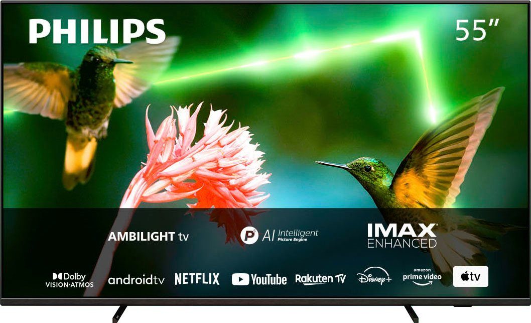 Android Ultra LED-Fernseher Zoll, HD, cm/55 Philips Smart-TV) 55PML9507/12 TV, 4K (139