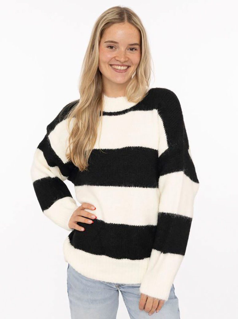 Zwillingsherz Strickpullover "Blockstreifen" Rundhalsausschnitt, mit breite günstig online kaufen