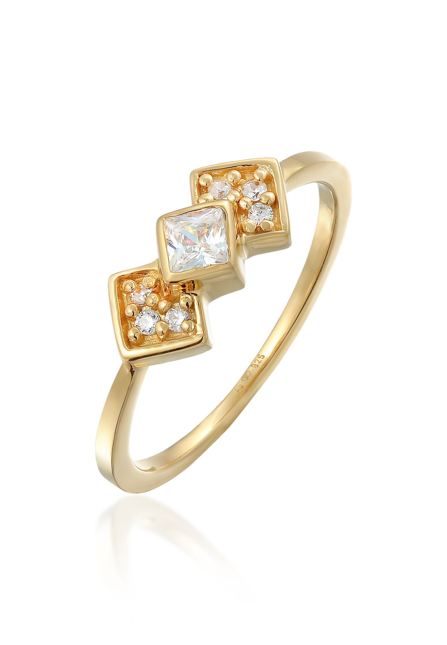 Fingerring Zirkonia Vintage Elegant 925 Silber
