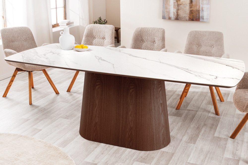 riess-ambiente Säulen-Esstisch UNIQUE 200cm weiß / günstig online kaufen