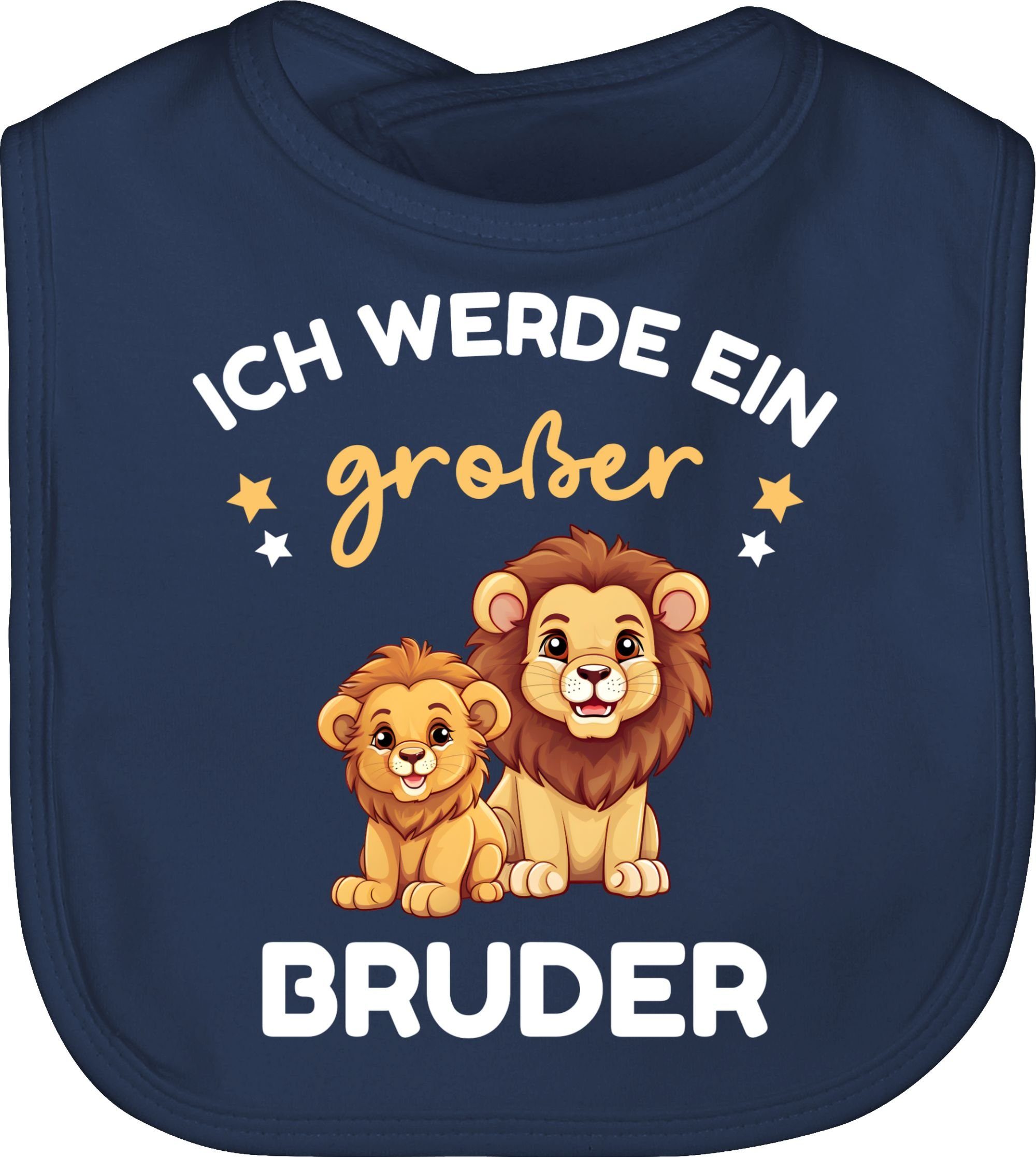 Shirtracer Lätzchen Ich werde großer Bruder Geschenk Löwen, Großer Bruder