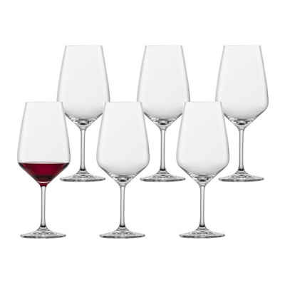 SCHOTT-ZWIESEL Rotweinglas Taste Bordeauxgläser 656 ml 6er Set, Glas