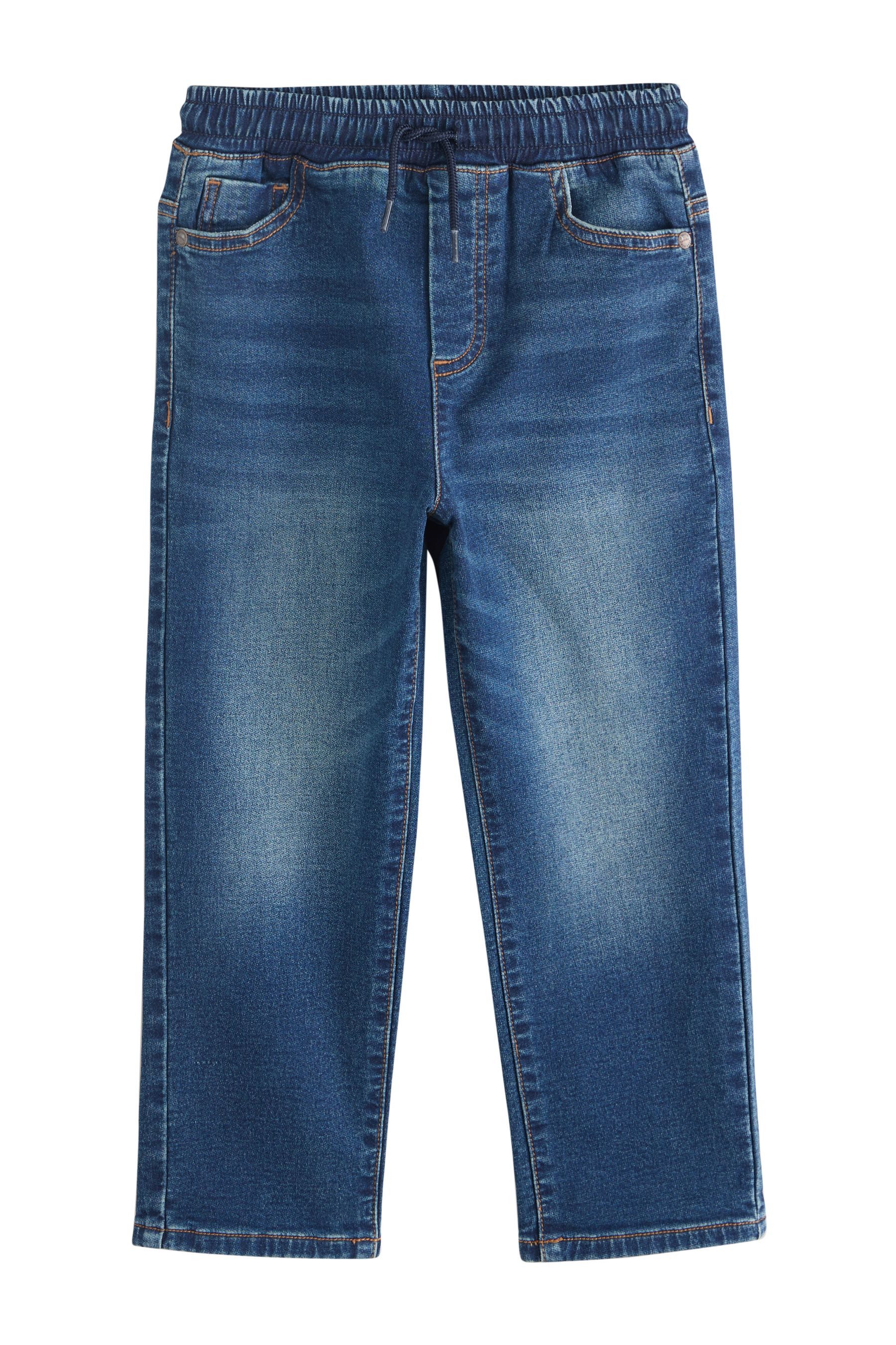 Next Loose-fit-Jeans 2er-Pack Loose Fit Stretch-Jeans mit Elastikbund (2-tlg) – Bild 3 von 5