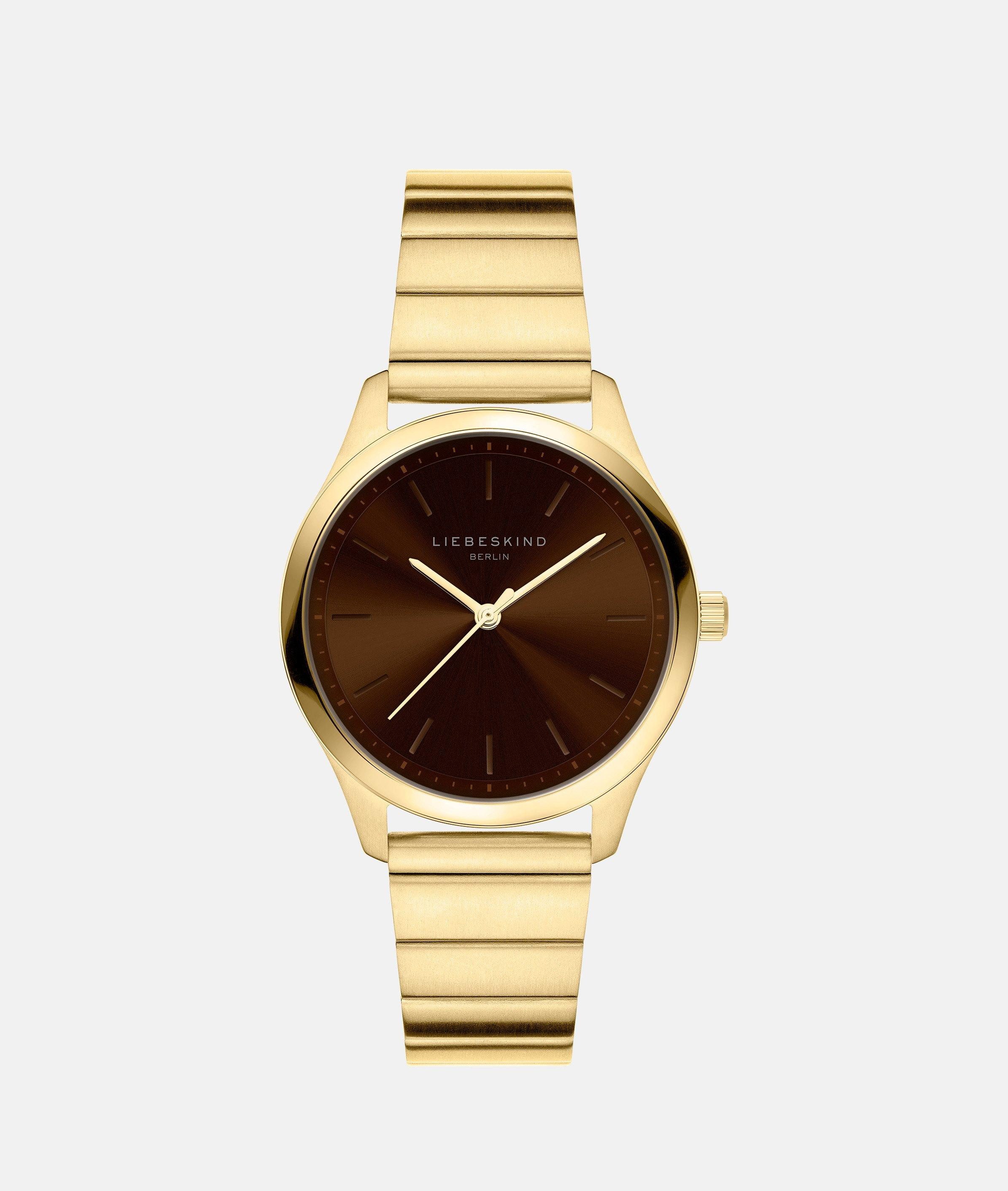 Liebeskind Berlin Quarzuhr Basic Staples LT-0507-MQ, Armbanduhr, Damenuhr, Edelstahlarmband, analog