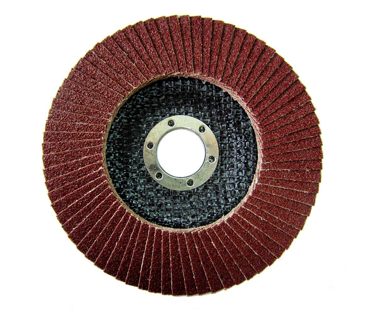 VaGo-Tools Fächerscheibe Fächerschleifscheiben 125mm flach P40 Braun 5x
