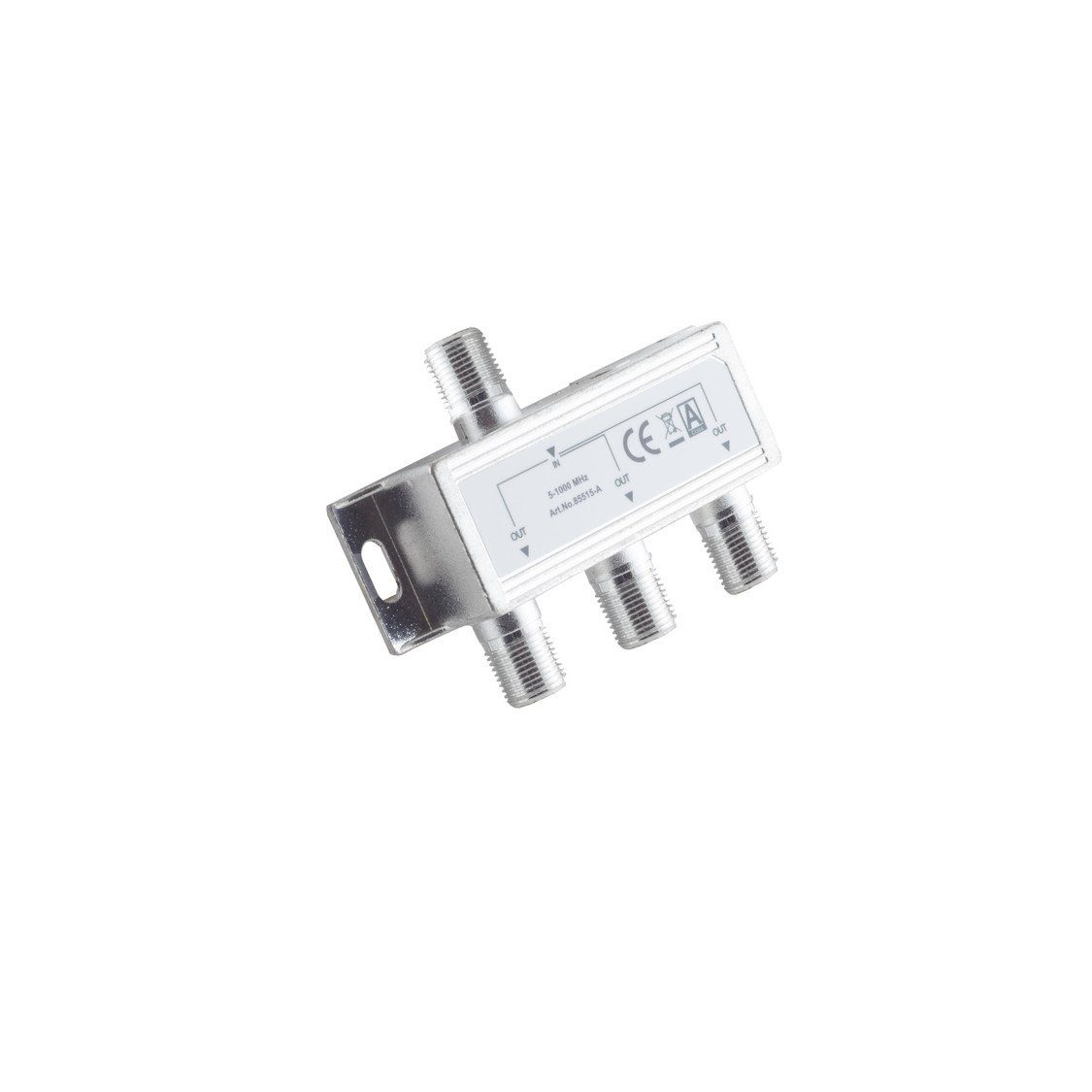 Kabelbude.eu Koax-Kabelverbinder F-Serie; Stammverteiler; 3-fach; 5-1000 MHz, 85 dB