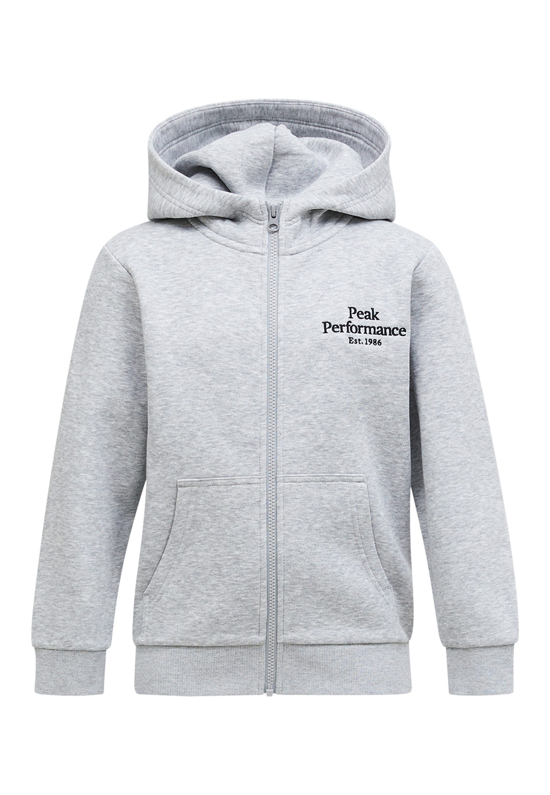 Peak Performance Kapuzensweatjacke Jr Original Zip Hood mit sportivem Design