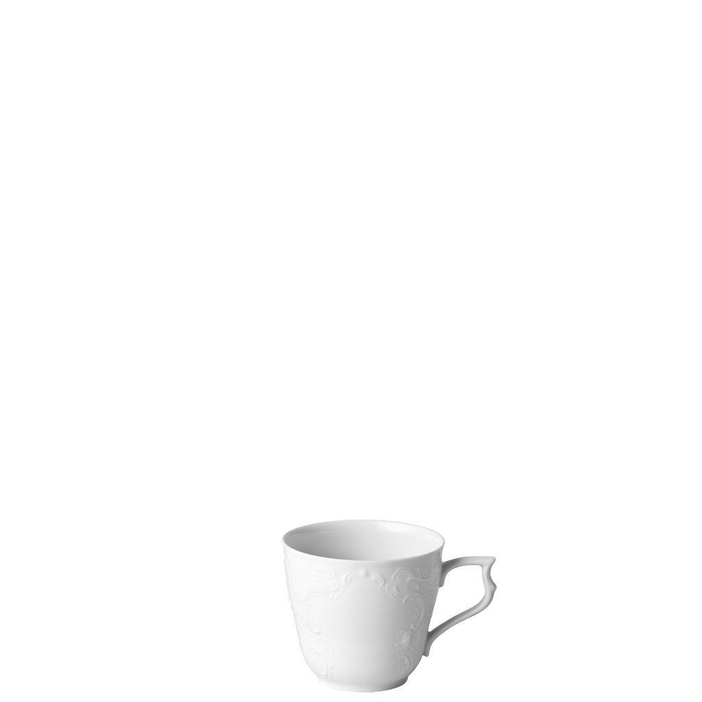 Weiß Porzellan Kaffee-Obertasse, Sanssouci weiß Tasse Rosenthal