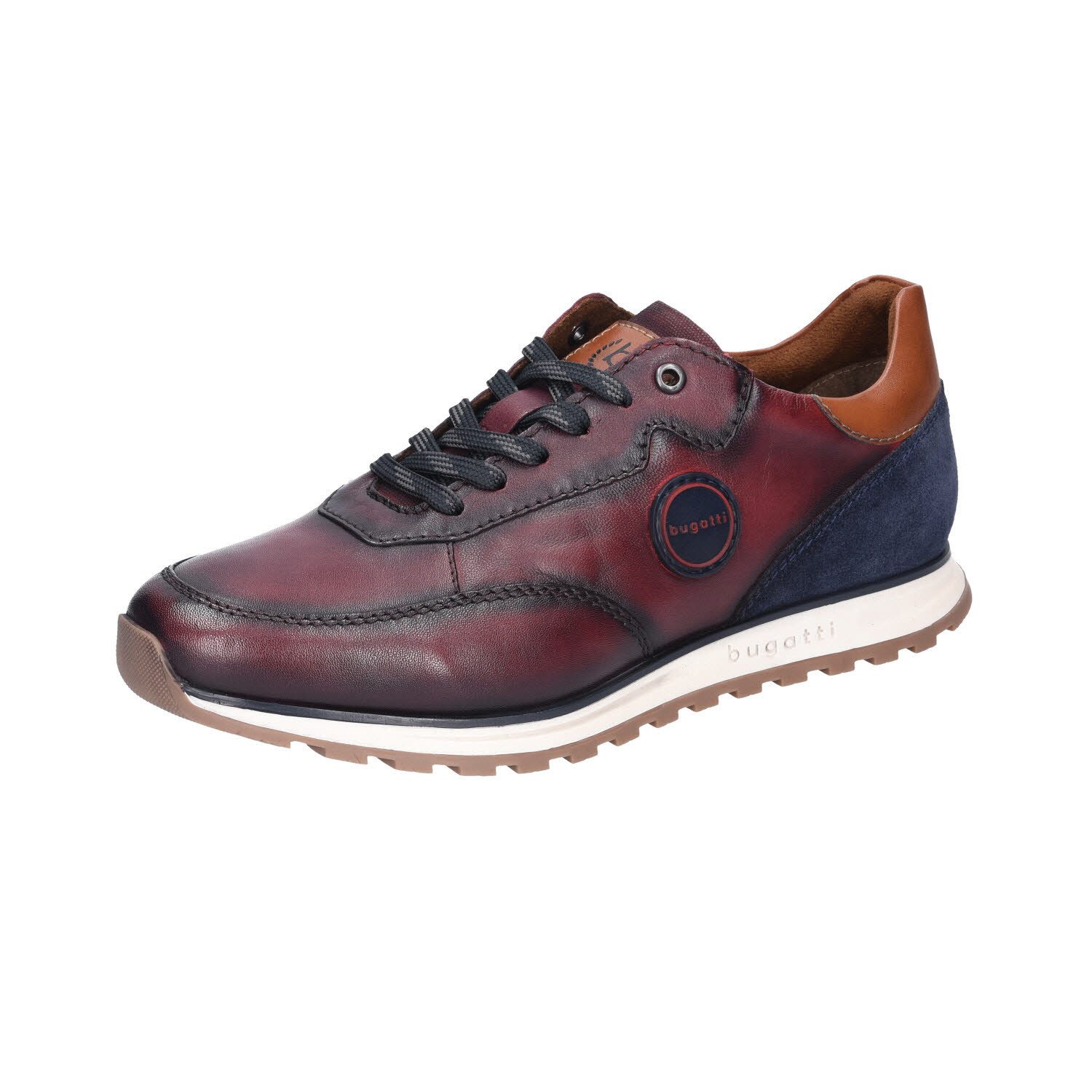 bugatti Leder Sneaker Schnürschuh