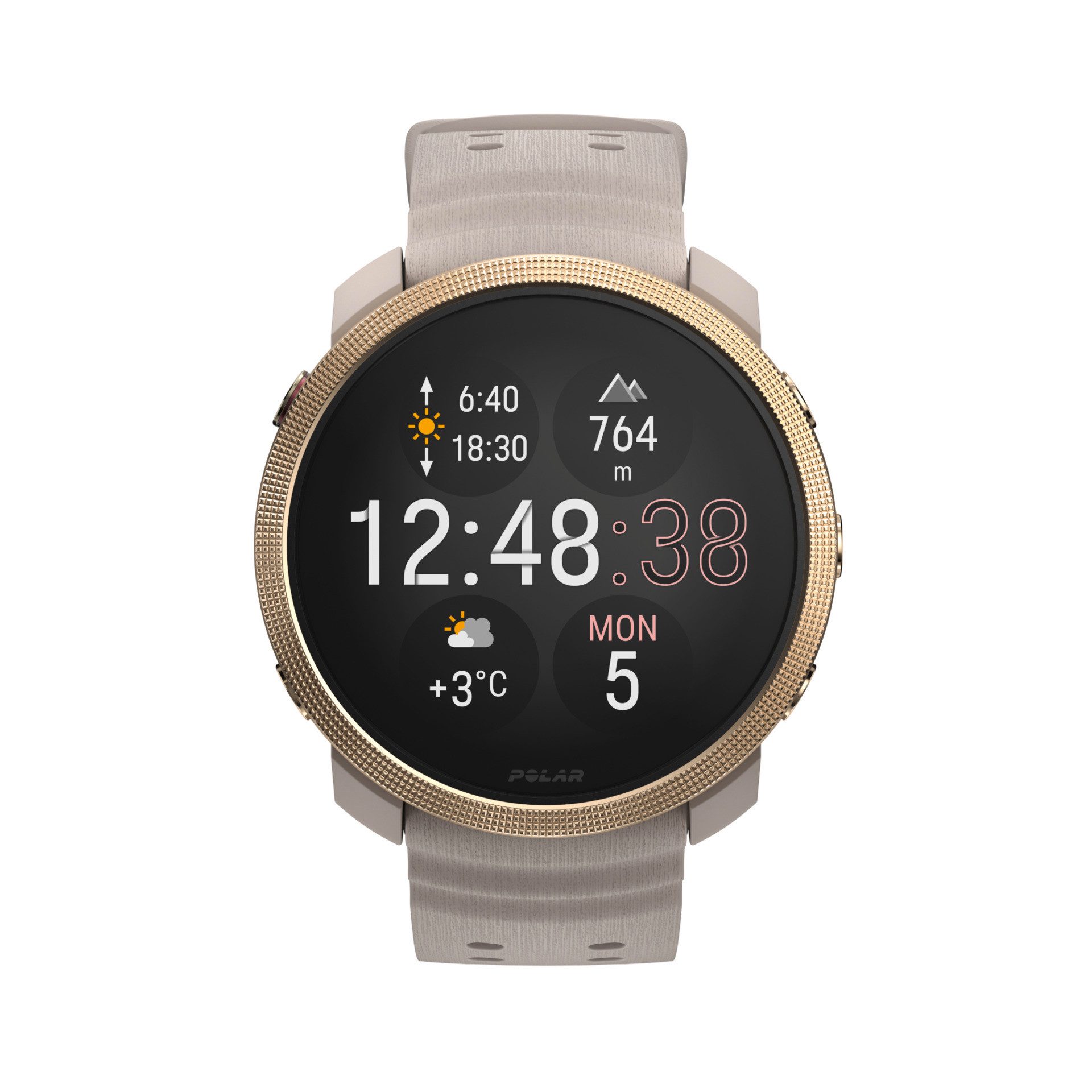 Polar VANTAGE M3 S-L Smartwatch (3,3 cm/1,28 Zoll, Proprietär)