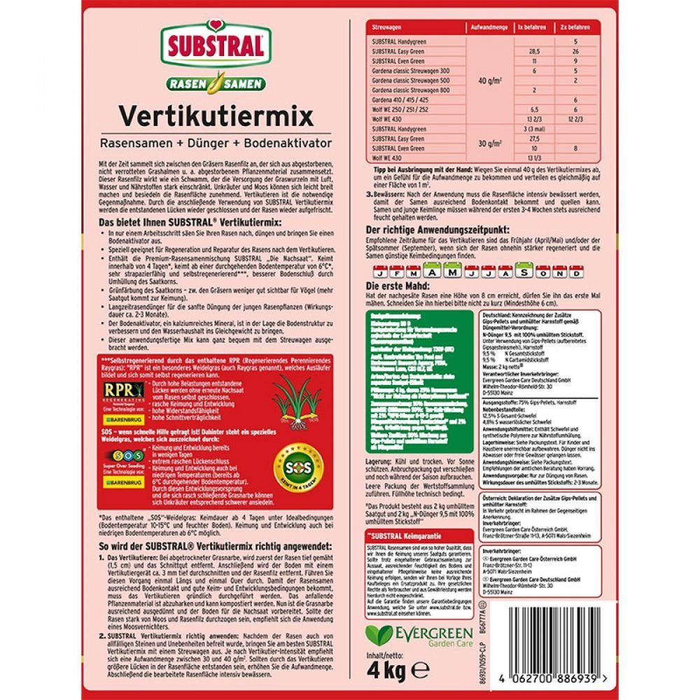 Substral Gartenbau-Substrat Substral Vertikutiermix 4 kg günstig online kaufen