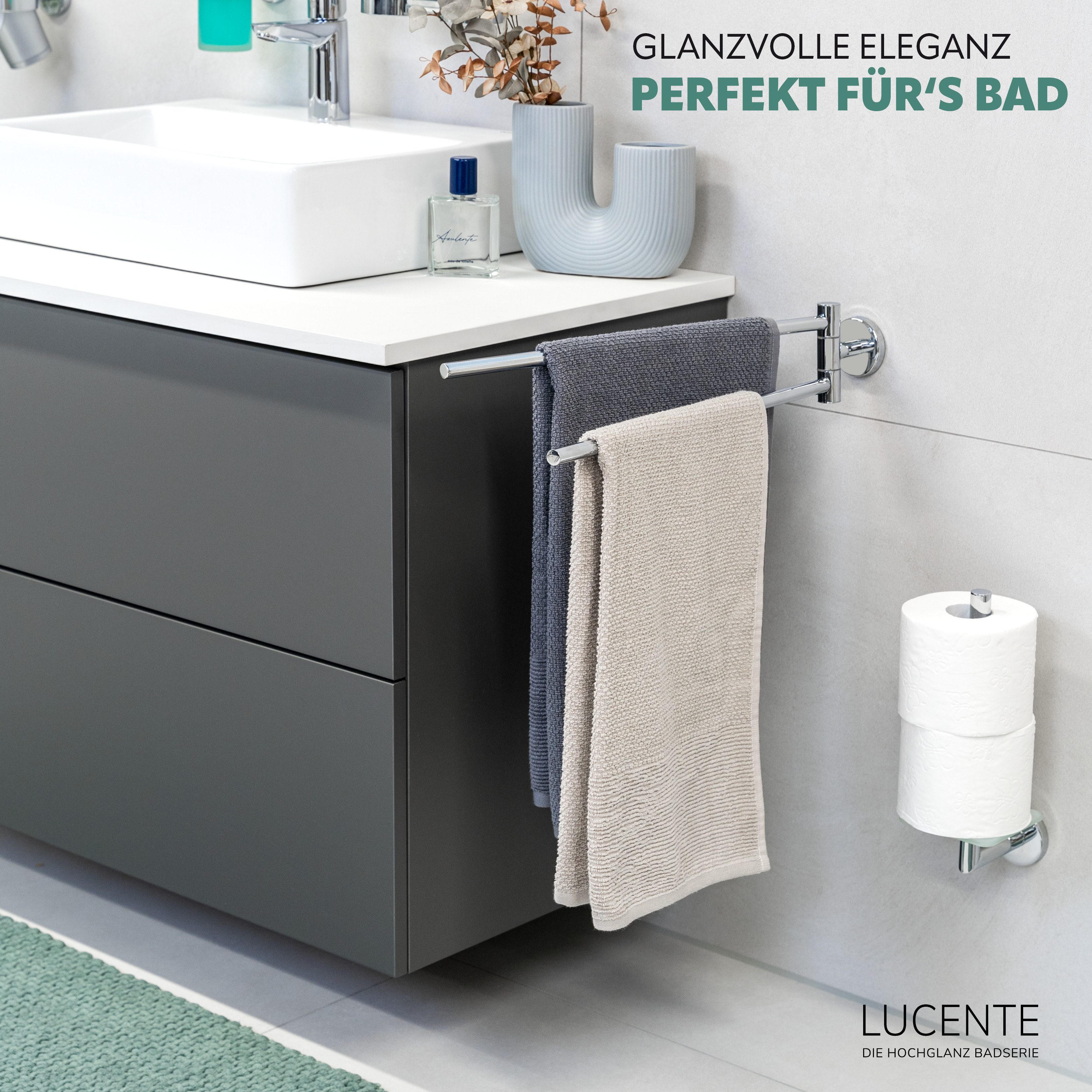 bremermann Handtuchstange Bad-Serie LUCENTE - aus Edelstahl verchromt günstig online kaufen