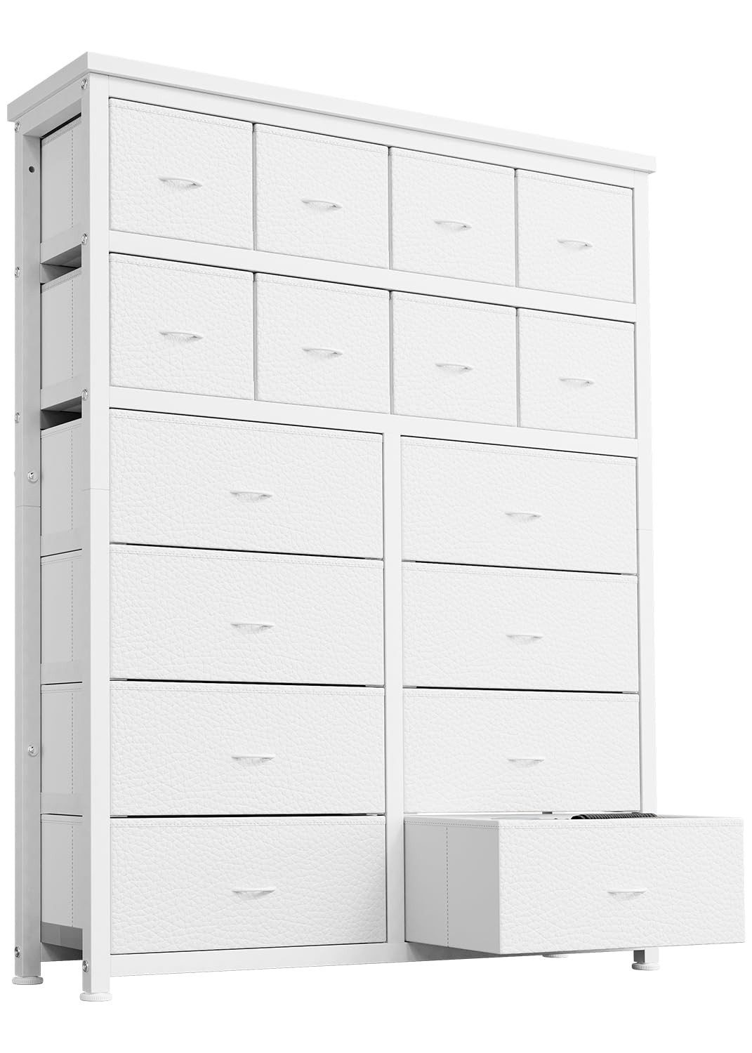 GarveeMore Kommode Aufbewahrungsschrank mit 16 Schubladen 103*30*130cm