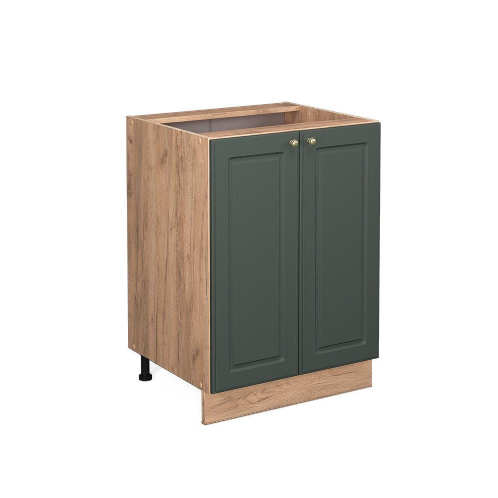 Vicco Unterschrank Fame-Line, Grün-Gold Landhaus/Eiche, 60 günstig online kaufen
