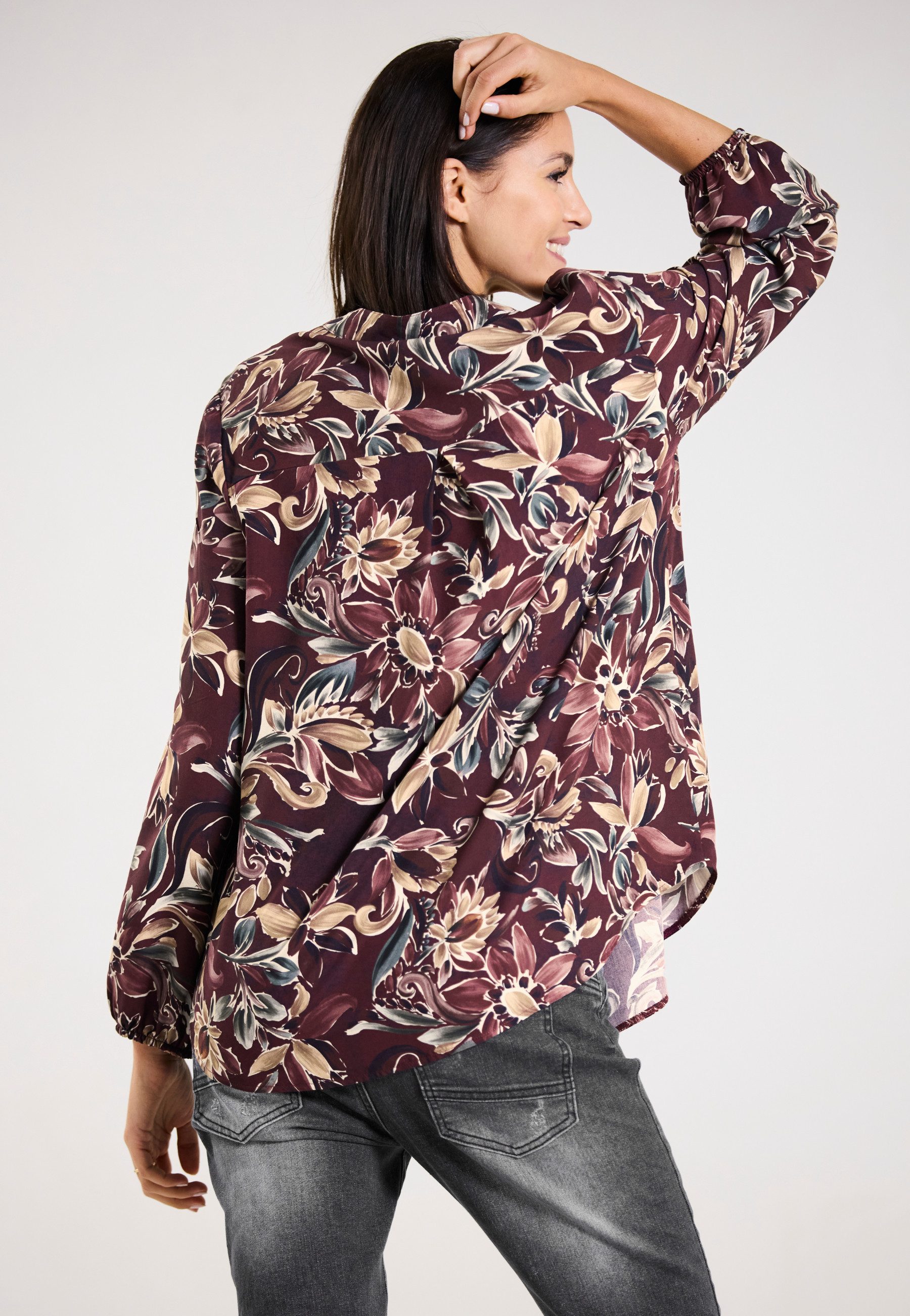 Andijamo-Fashion Schlupfbluse SOFT BLOOM Print aus zarten Blüten, feminine günstig online kaufen