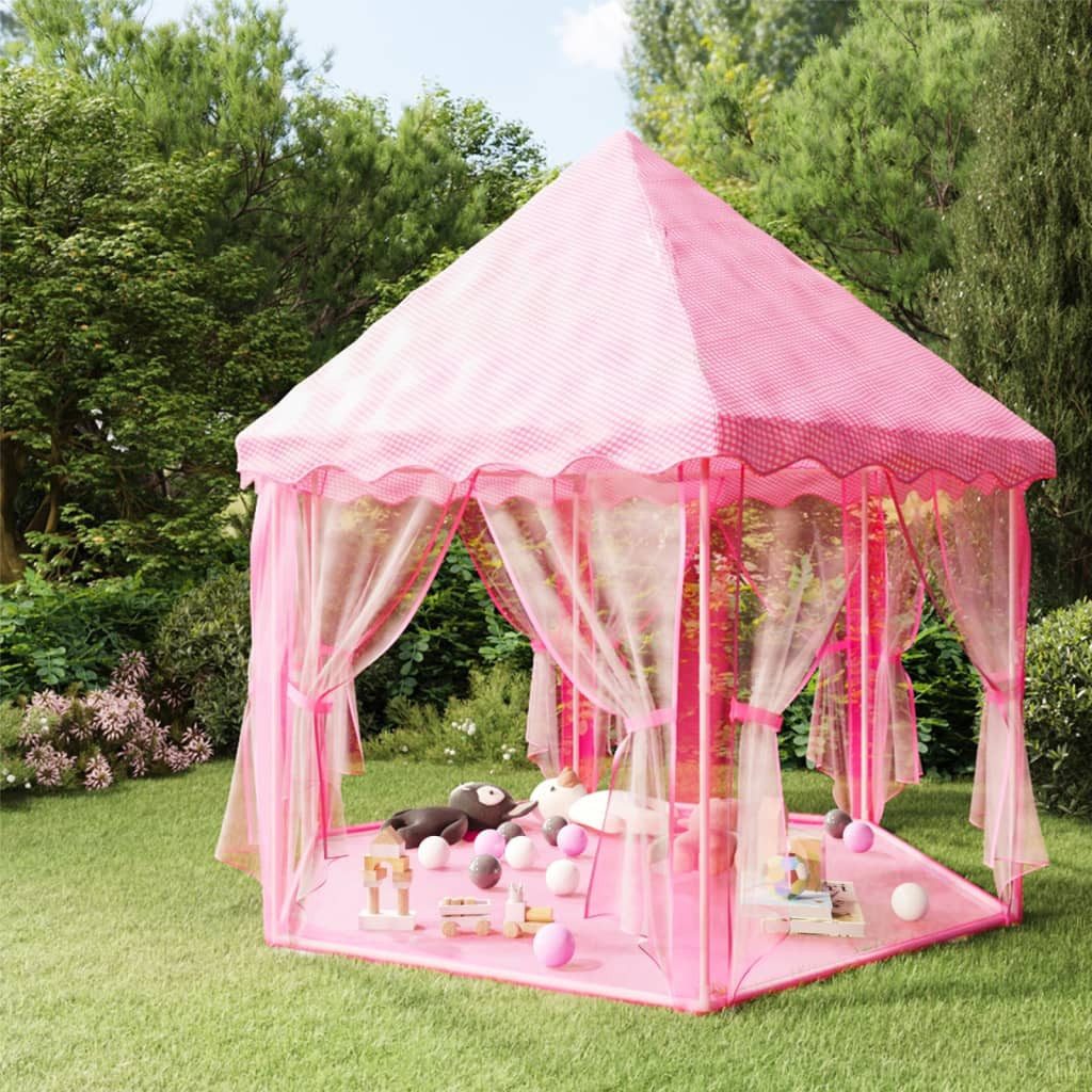 Spielzelt Prinzessin-Spielzelt mit 250 Bällen Rosa 133x140 cm Kinderzelt