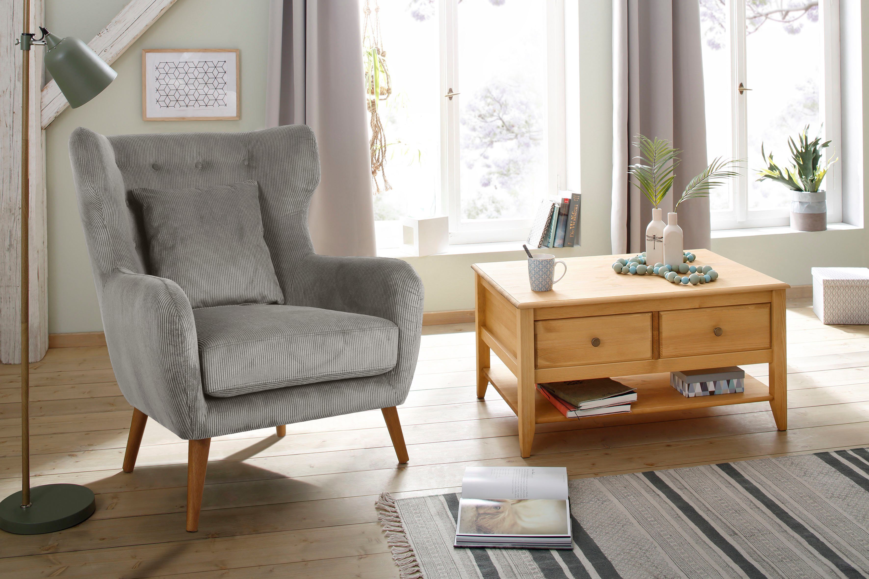 Home affaire Ohrensessel Yamuna, mit Sitzpolsterung, günstig online kaufen