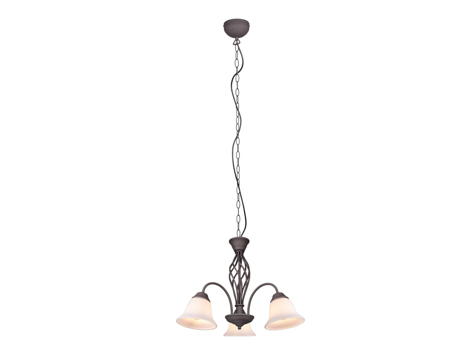 TRIO Leuchten LED Pendelleuchte dreiflammig Ø 55cm inkl. E14 LEDs, LED wechselbar, Warmweiß, große Landhausstil Esstisch-Lampe, Esszimmerlampe hängend