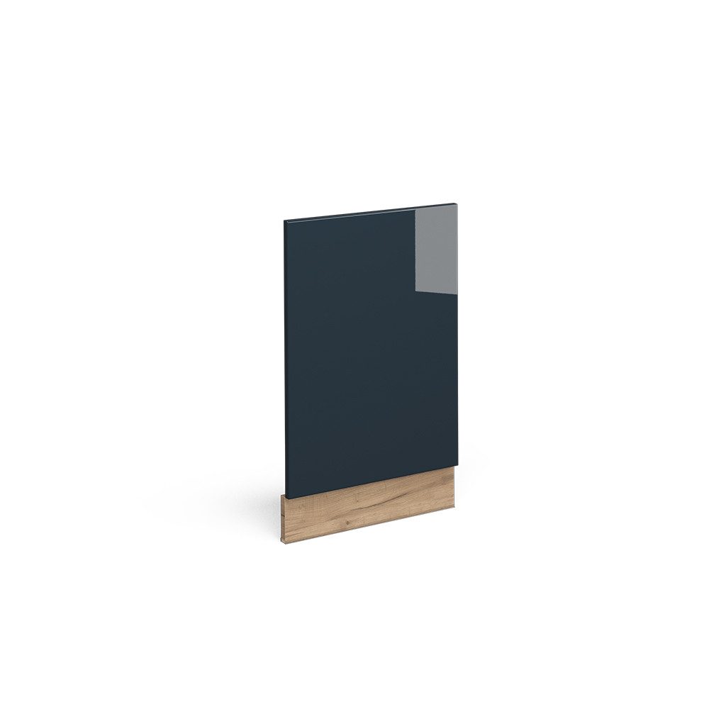 Vicco Frontblende Fame-Line, Dunkelblau Hochglanz/Goldkraft Eiche, günstig online kaufen