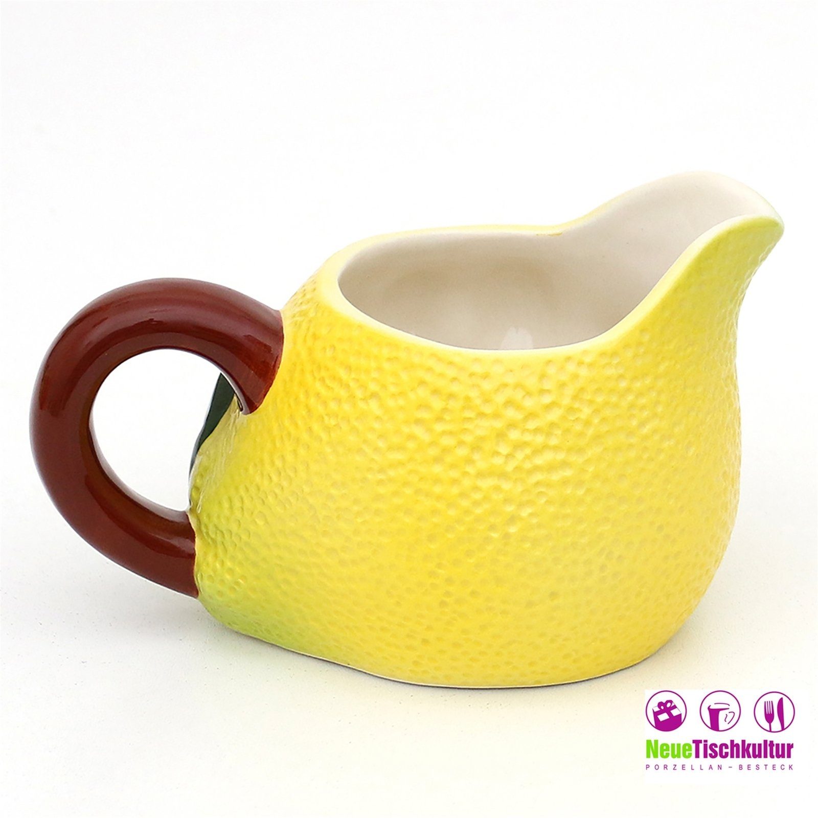 Neuetischkultur Milchkännchen Keramik Milchkännchen Gelb Früchte
