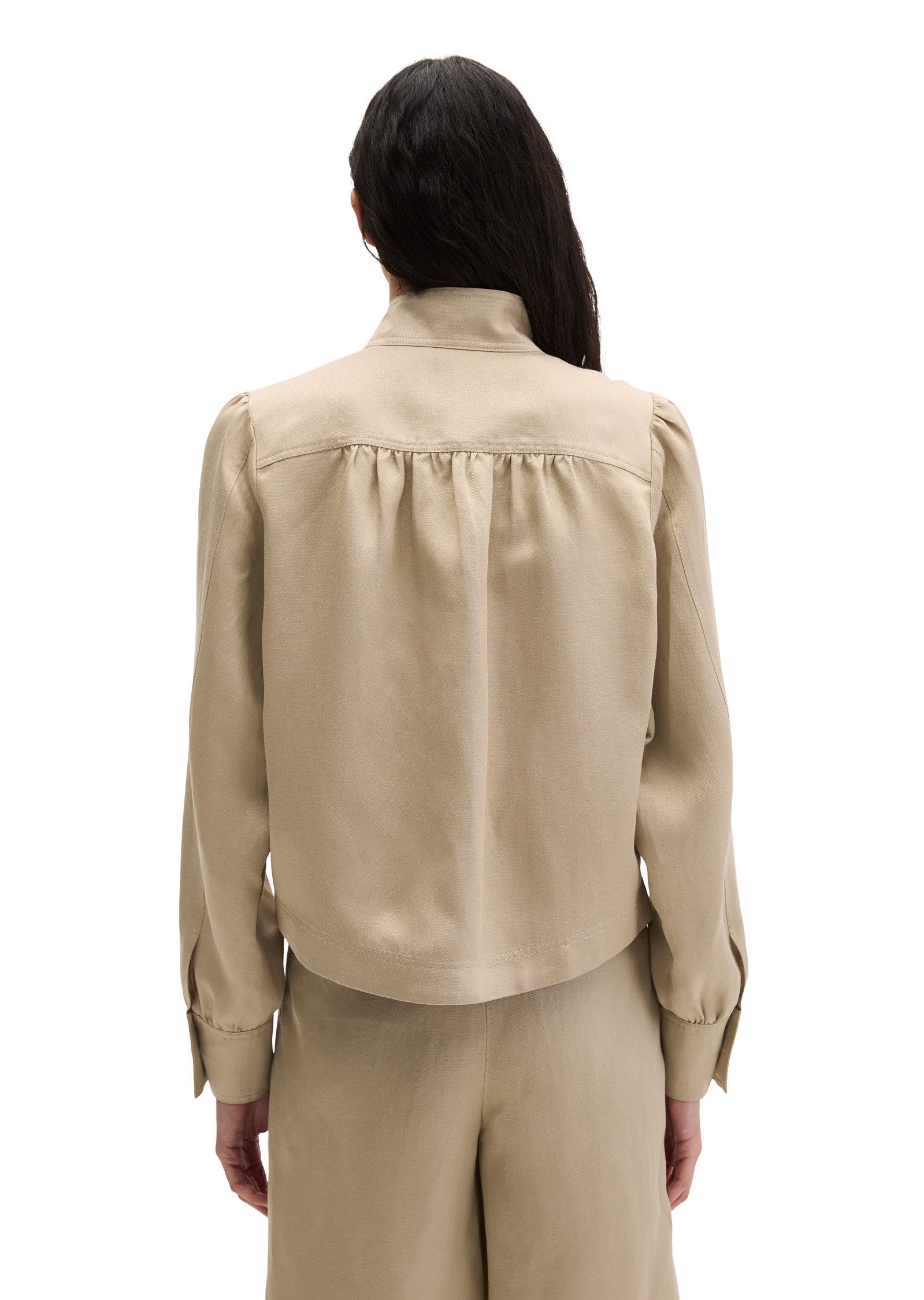 Marc O'Polo Kurzjacke aus TENCEL™ Lyocell-Leinen-Mix