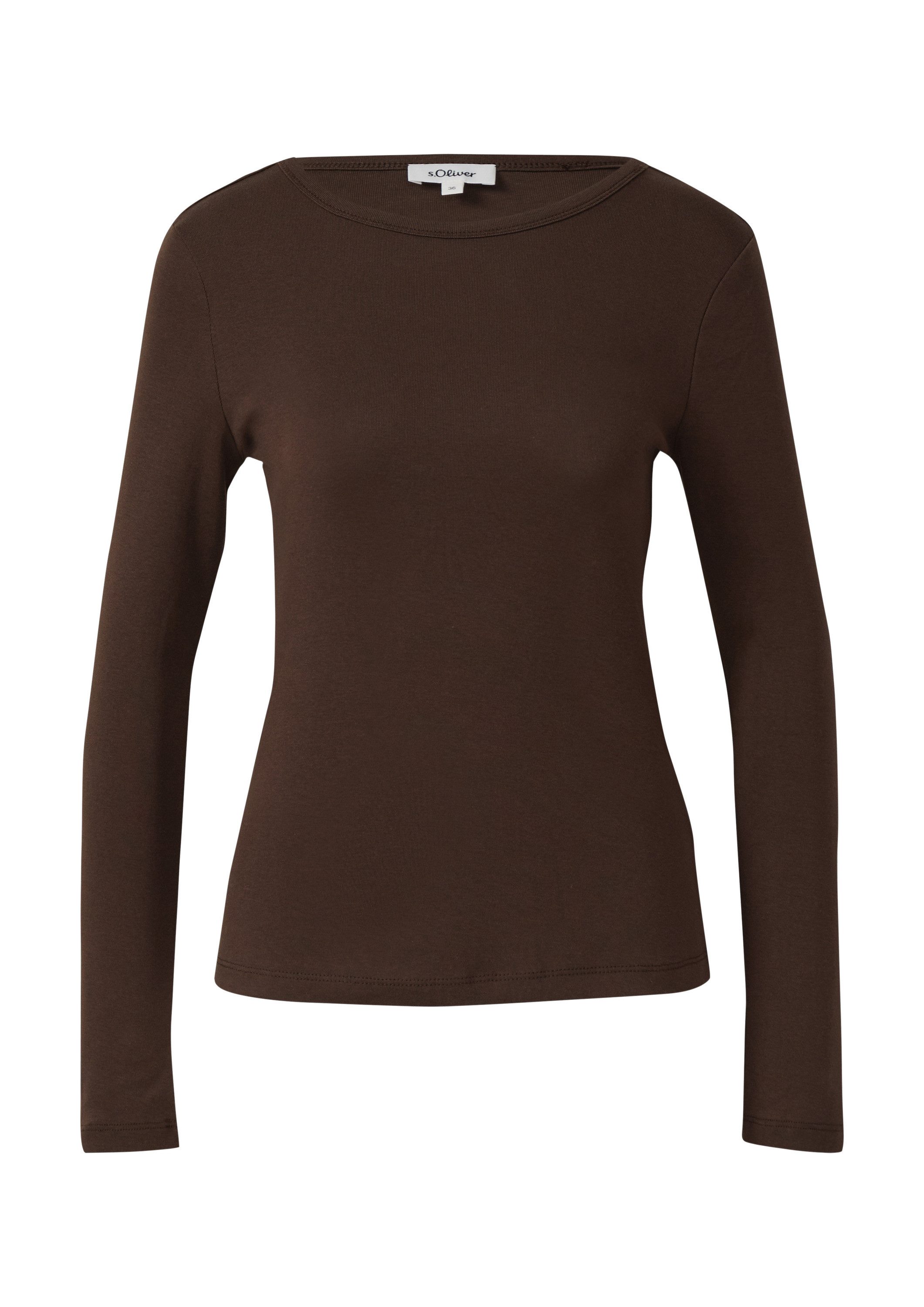 s.Oliver Langarmshirt T-Shirt Elastisches Longsleeve im Slim Fit günstig online kaufen