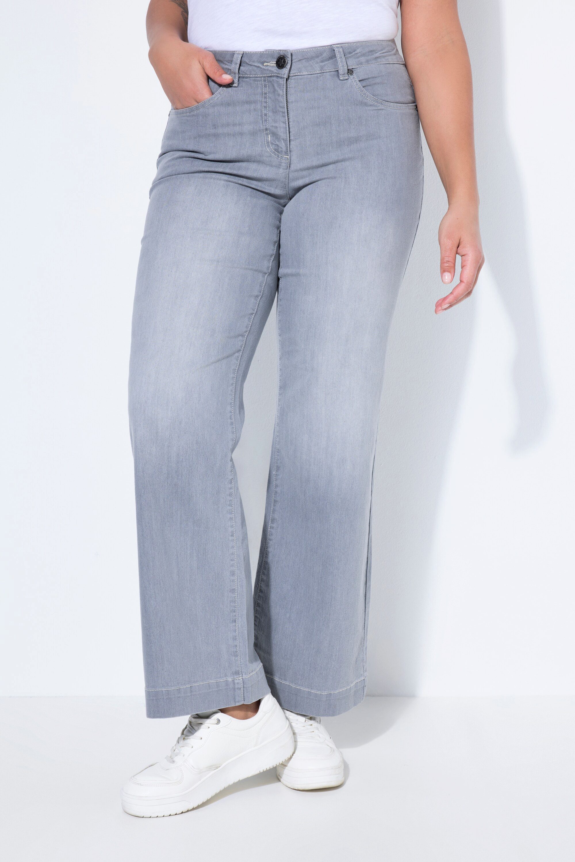 Angel of Style 5-Pocket-Jeans Jeans Nora weit und gerade Stretchkomfort 4-Pocket