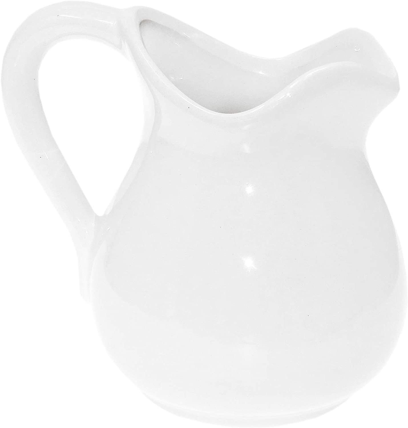 Lashuma Wasserkrug Zitrone, (1-tlg., ca. 13,5 cm (500 ml), weißes Milchkännchen aus Keramik mit Zitronen Relief