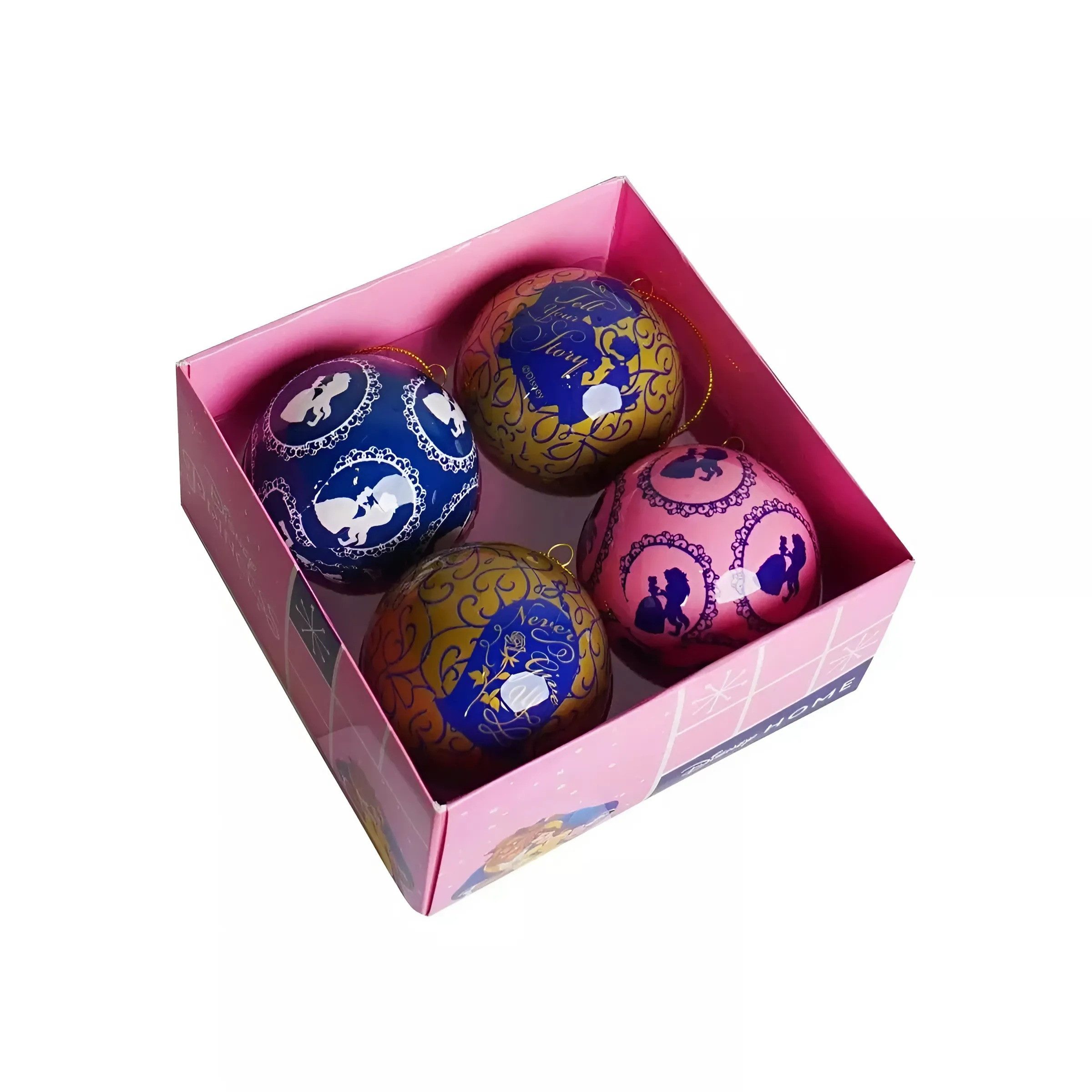 Disney Weihnachtsbaumkugel Disney Weihnachtskugeln Print Weihnachten Belle Cinderella Frozen (4 St)