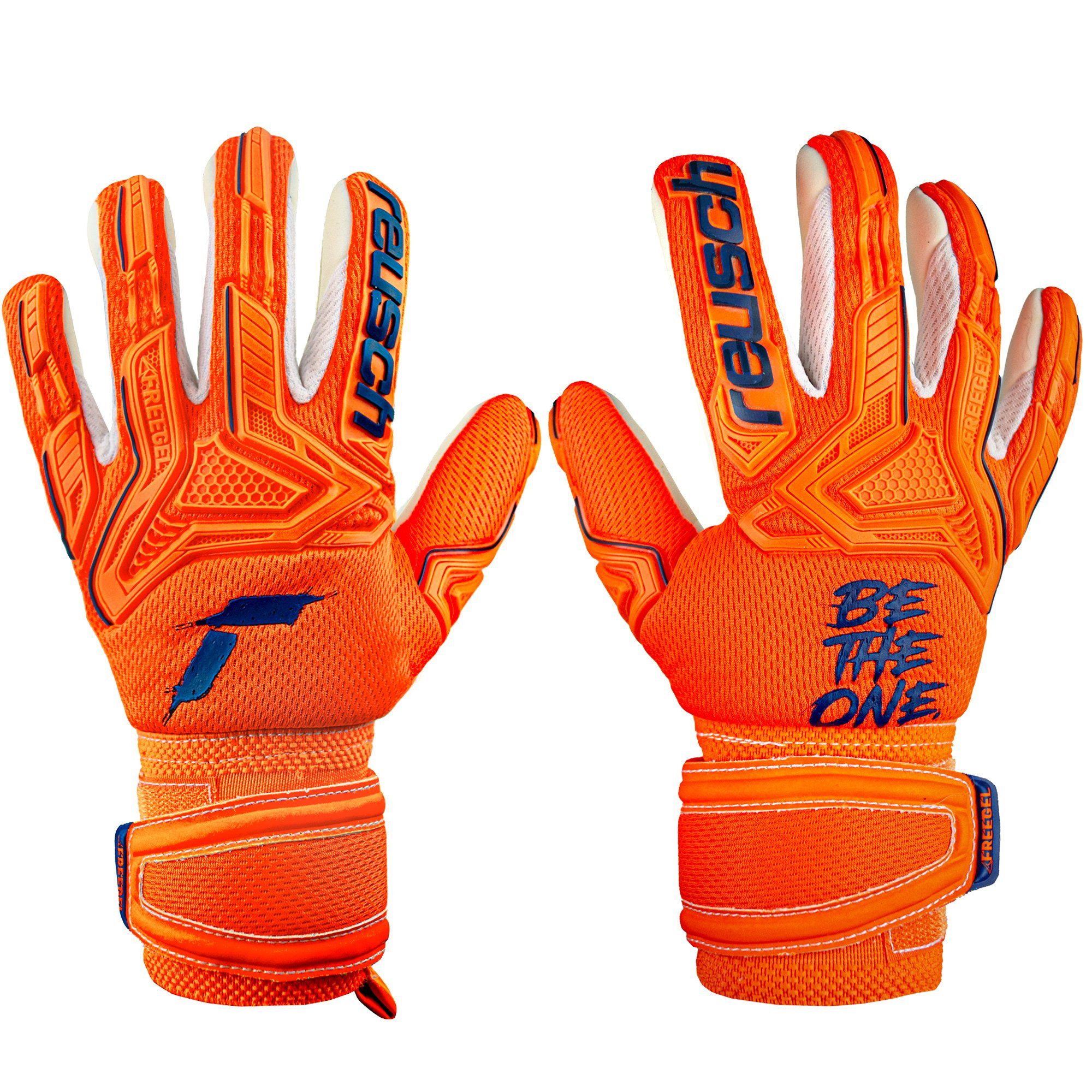 Reusch Torwarthandschuhe Attrakt Freegel Silver Jr mit Grip Silver Belag