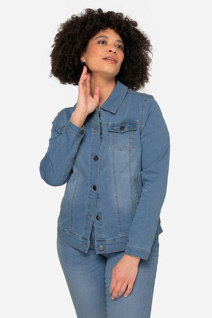 Angel of Style Jeansjacke Jeansjacke Frieda Wascheffekte Hemdkragen Langarm günstig online kaufen