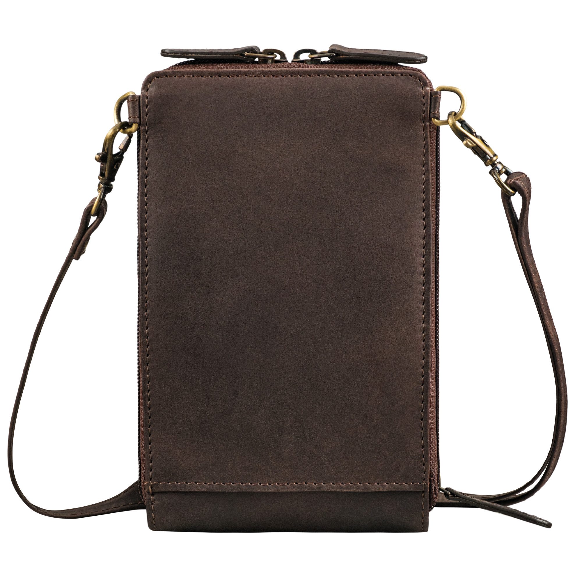 STILORD Handtasche "Payton" 2-1 Leder Handytasche mit Geldbörse zum Umhängen