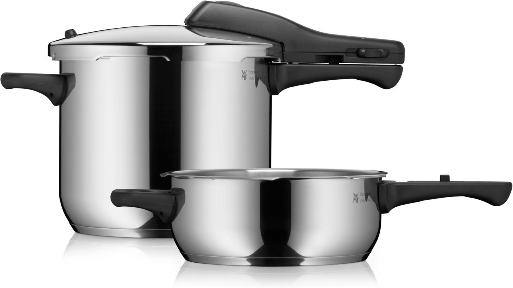 Schnellkochtopf Perfect One Pot, Dampfkochtopf 6,5l + 3l, großes Kochsignal, Induktion