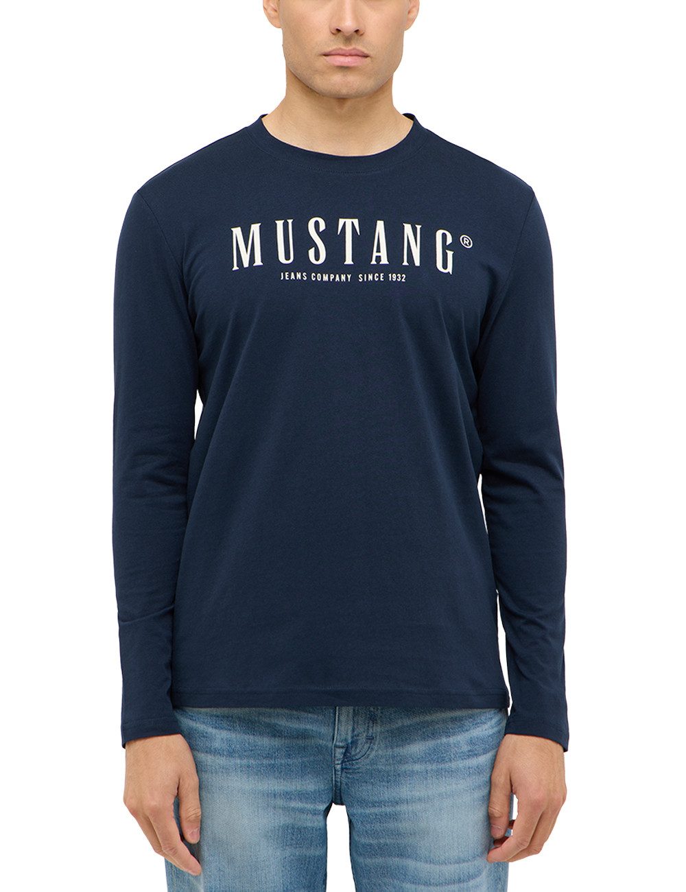 MUSTANG Langarmshirt Herren Style Asheville