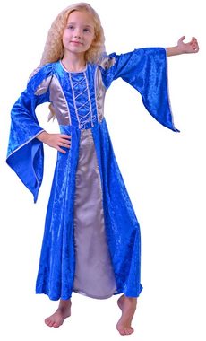 Das Kostümland Kostüm Burgfräulein Prinzessin Helena für Mädchen - Blau
