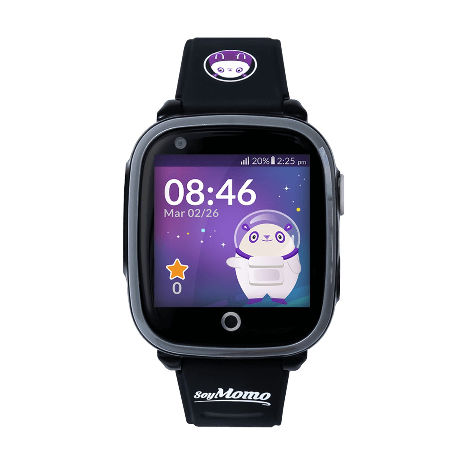 Soymomo Smartwatch, Space 4G: Stylische Smartwatch für Kids in Schwarz, Space 4G: Stylische Smartwatch für Kids in Schwarz
