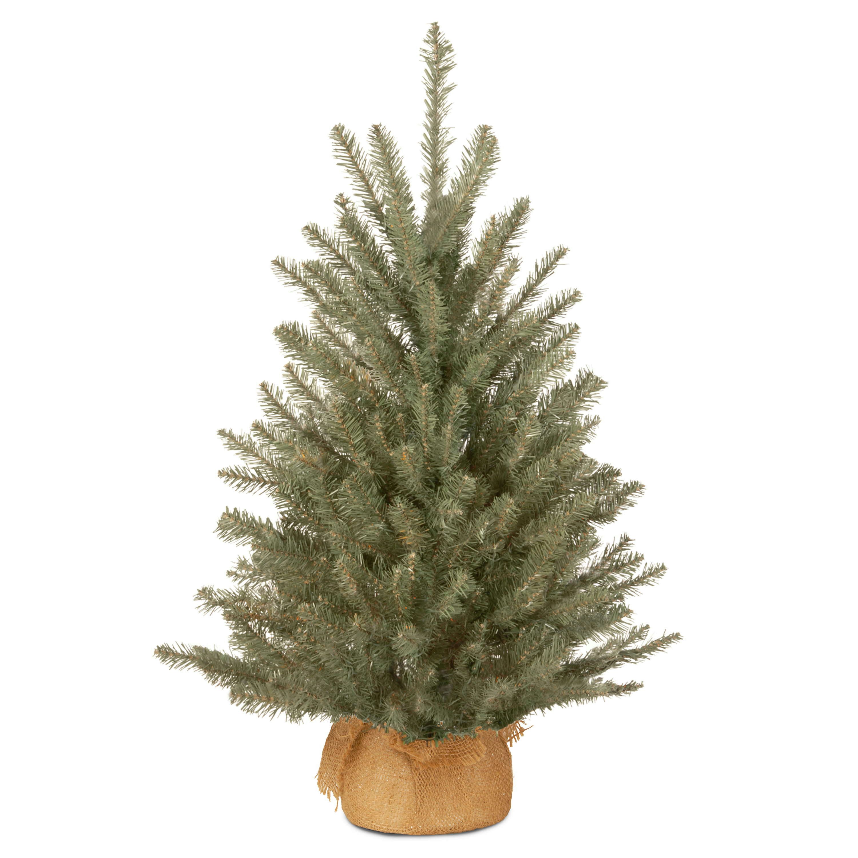 artplants Künstlicher Weihnachtsbaum Künstlicher Weihnachtsbaum Blautanne NUUK, blau, 60cm, Ø40cm