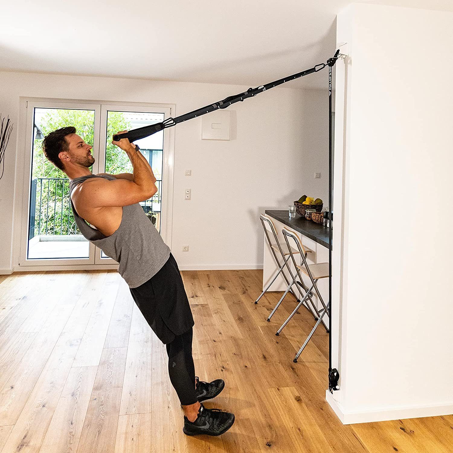 Pullup & Dip Schlingentrainer FREESIXD Schlingentrainer und Widerstandstrainer Set