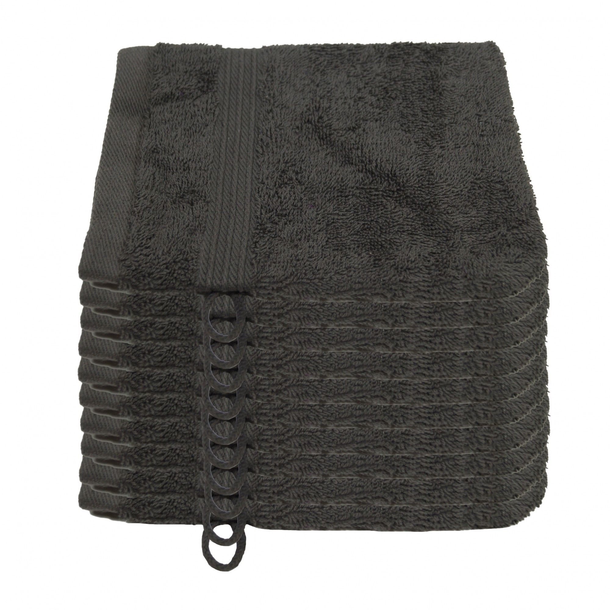 Julie Julsen Waschhandschuh 10-Waschhandschuh-Grau-Waschhandschuh 15 x 21 cm, (10-St)