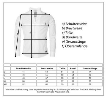CARISMA Kurzarmhemd Hemd trendige Riffel Optik retro Look stretch 9172 Regular Kurzarm Kentkragen Uni