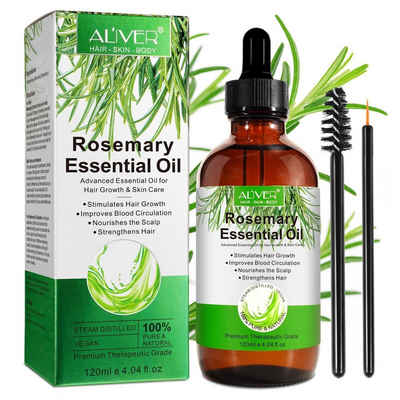 ALIVER Haaröl Rosmarinöl Ätherisches Haaröl Haarwachstum Bio Vegan 120ml Aliver, 1-tlg., veganes Produkt