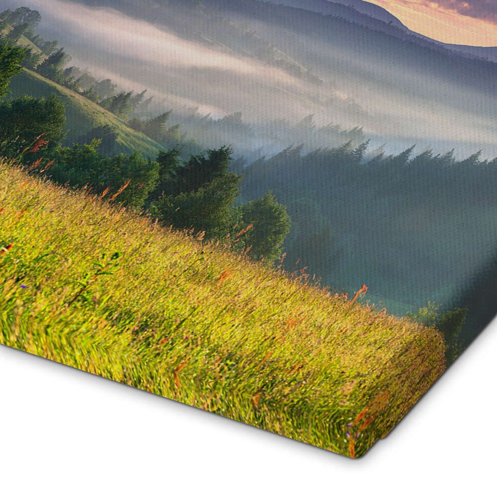 Posterlounge Wandbild Sonnenaufgang in den Bergen, Editors Choice, erhältlich als Poster, Leinwandbild, Wandsticker oder Acrylglasbild