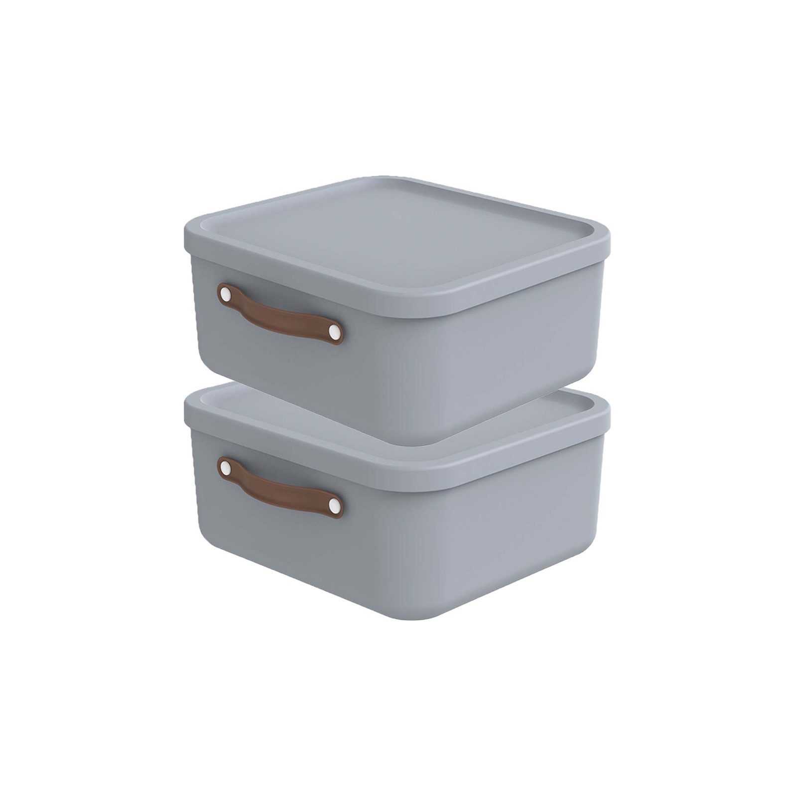 ROTHO Aufbewahrungsbox 2er-Set Kiste mit Deckel Maloja 20l (Aufbewahrungsse günstig online kaufen