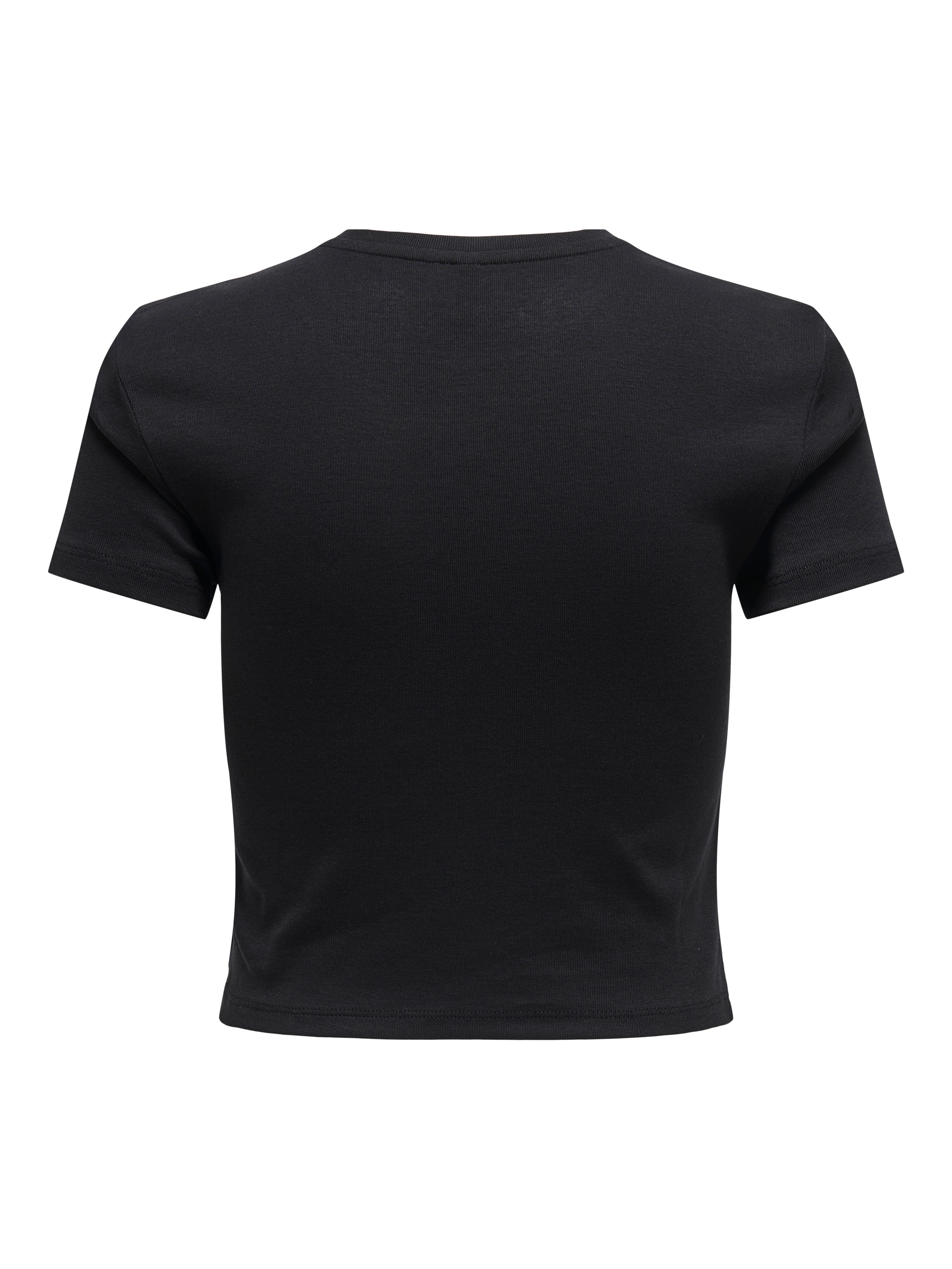 ONLY Kurzarmshirt ONLKIRA S/S BLING O-NECK SHORT TOP JRS