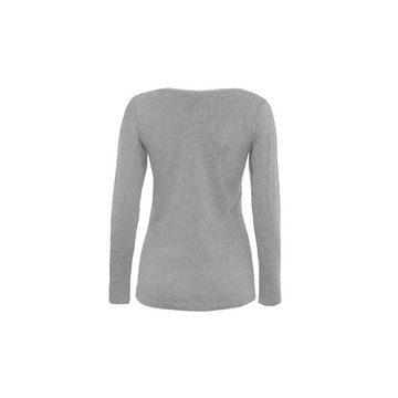 DAILY´S Langarmshirt grau regular (1-tlg)