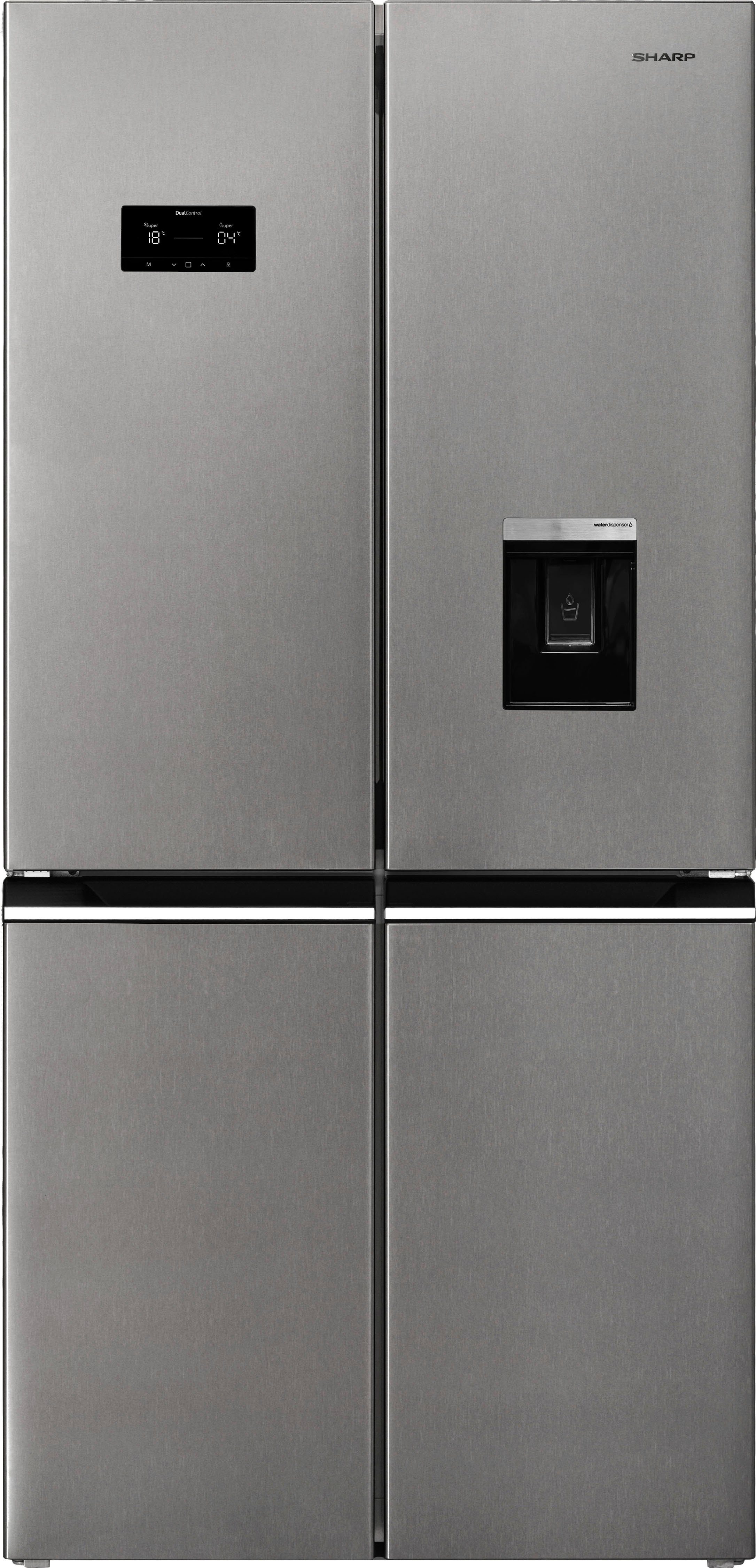 cm 179 Sharp 84 cm hoch, Multi Door edelstahl SJ-NFA35IHDPD-EU, breit