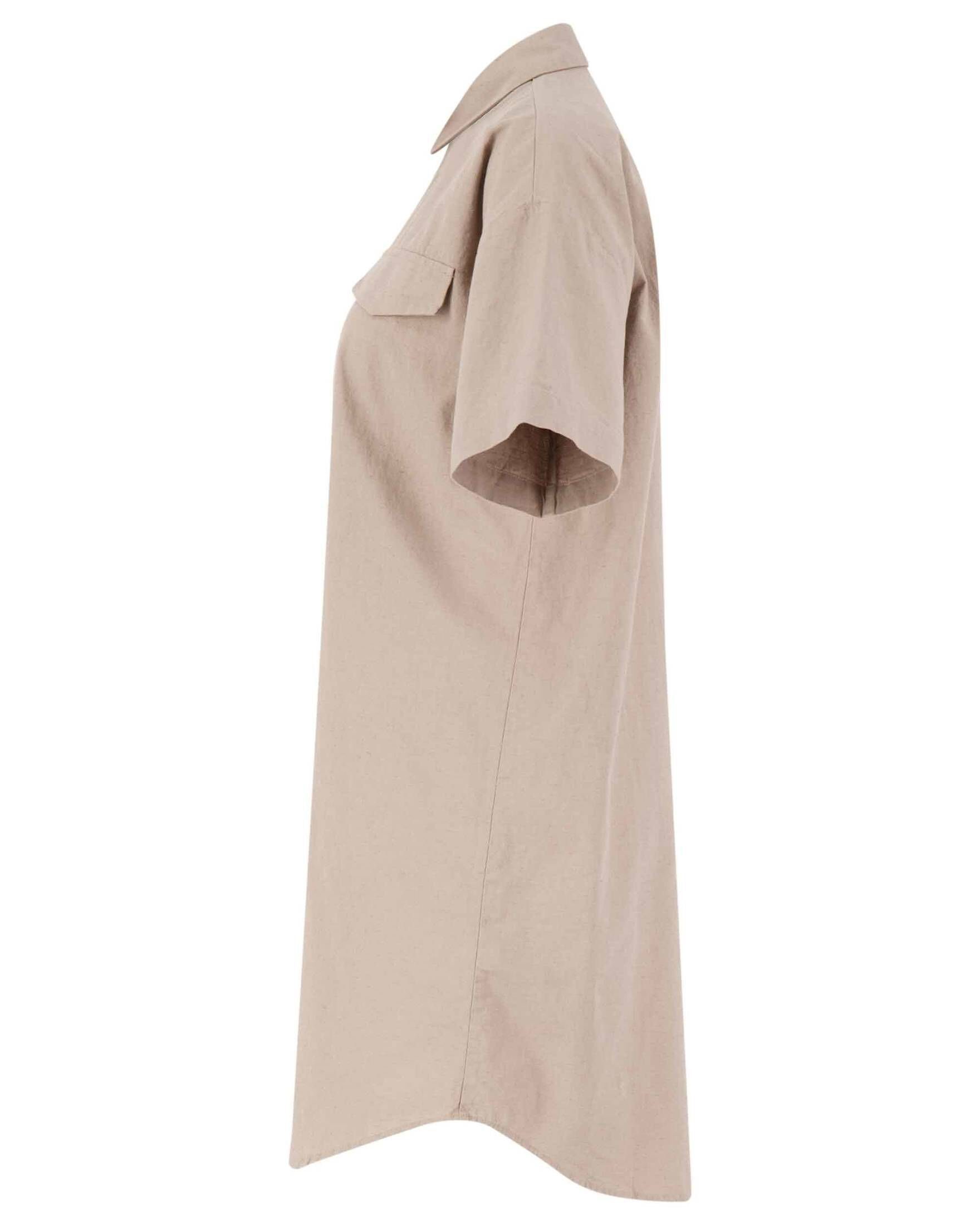 Armedangels Blusenkleid Damen Blusenkleid RAYNAA (1-tlg) light desert LINO