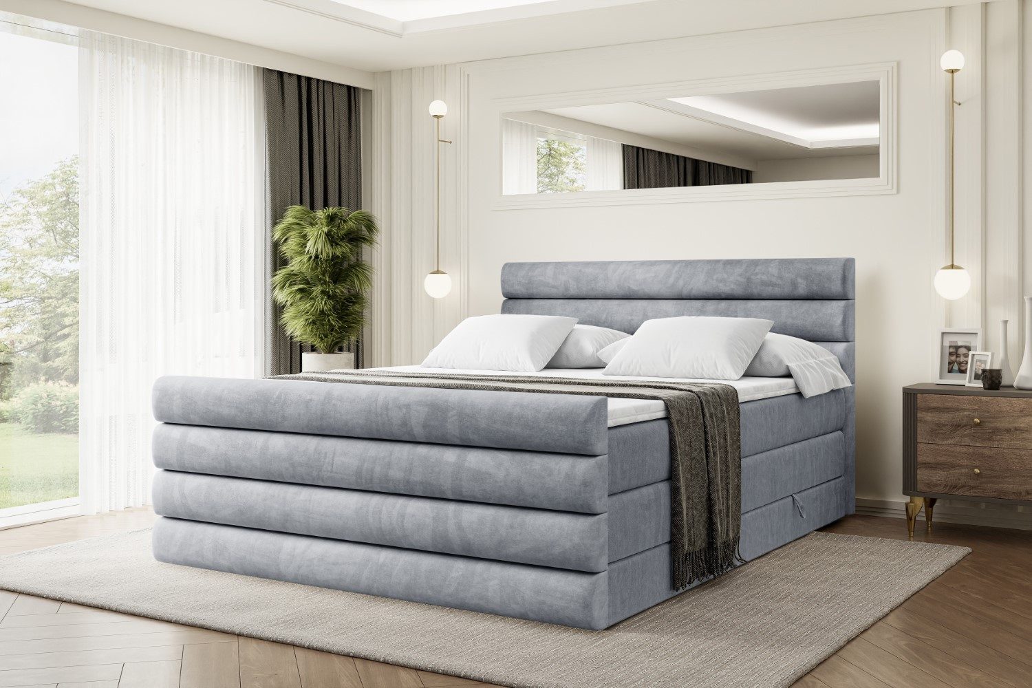 ALTDECOR Boxspringbett CELESTIA-Z KING (Multipocket-Matratze H4, günstig online kaufen
